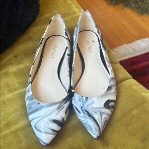 Nine West Onlee marble ballet flat sz 9